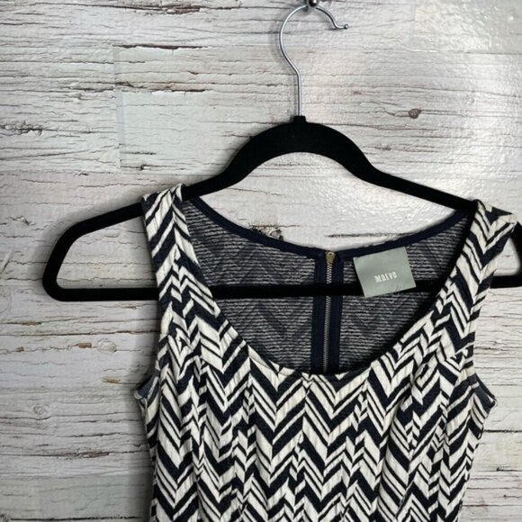 Maeve white black dress Anthropologie small - Picture 4 of 8